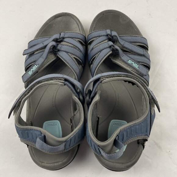 Teva Tirra Sandals Women Size 7.5 Blue Strappy Sport Hiking Walking Shoe #4266 - Picture 6 of 11